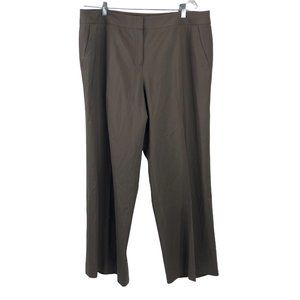 LaFayette 148 New York Delancey Sz 16 Women's Brown Dress Career Pants